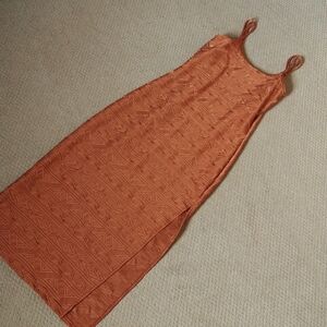 Shape FX petites maxi dress size 10p burnt orange color.